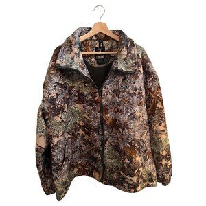 King's Outdoor World Camo Jacket Full Zip Men's Size 4X Hunting Gear